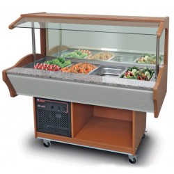 Furnotel - Buffet réfrigéré mural - 4 bacs GN1/1 - BRM4GN